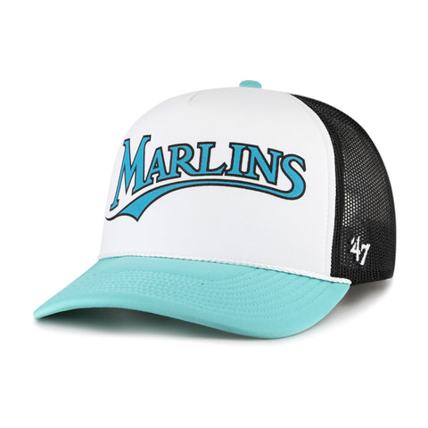 Miami Marlins New Era Cooperstown Collection 9FIFTY Snapback Hat -  Teal/Black