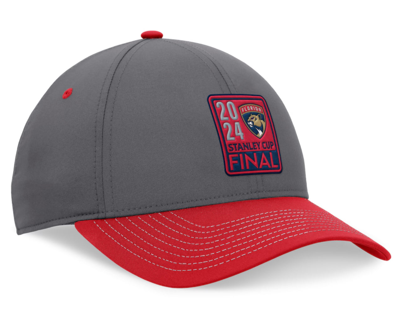 Florida Panthers 2024 Stanley Cup Final Locker Room Hat Gray Red