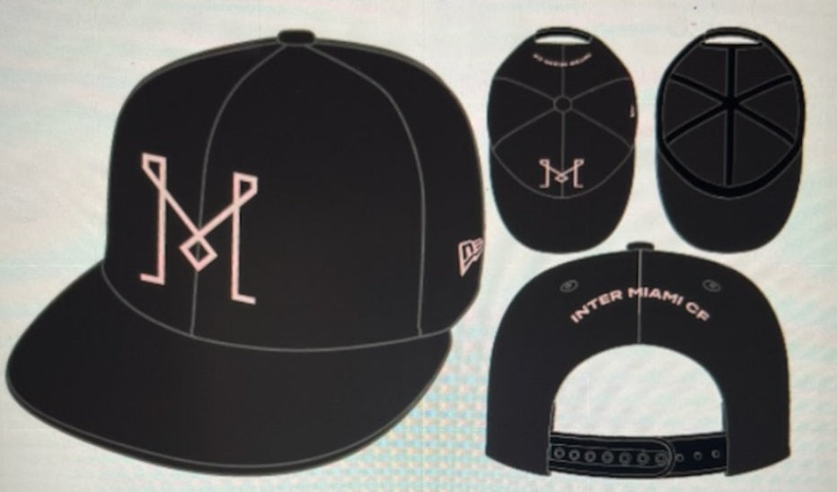 Inter Miami CF MLS - Era Snapback 9Fifty Black New Adjustable Hat \'M