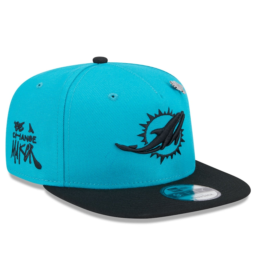 Miami Dolphins New Era 2024 Inspire Change A Frame 9FIFTY Snapback Hat