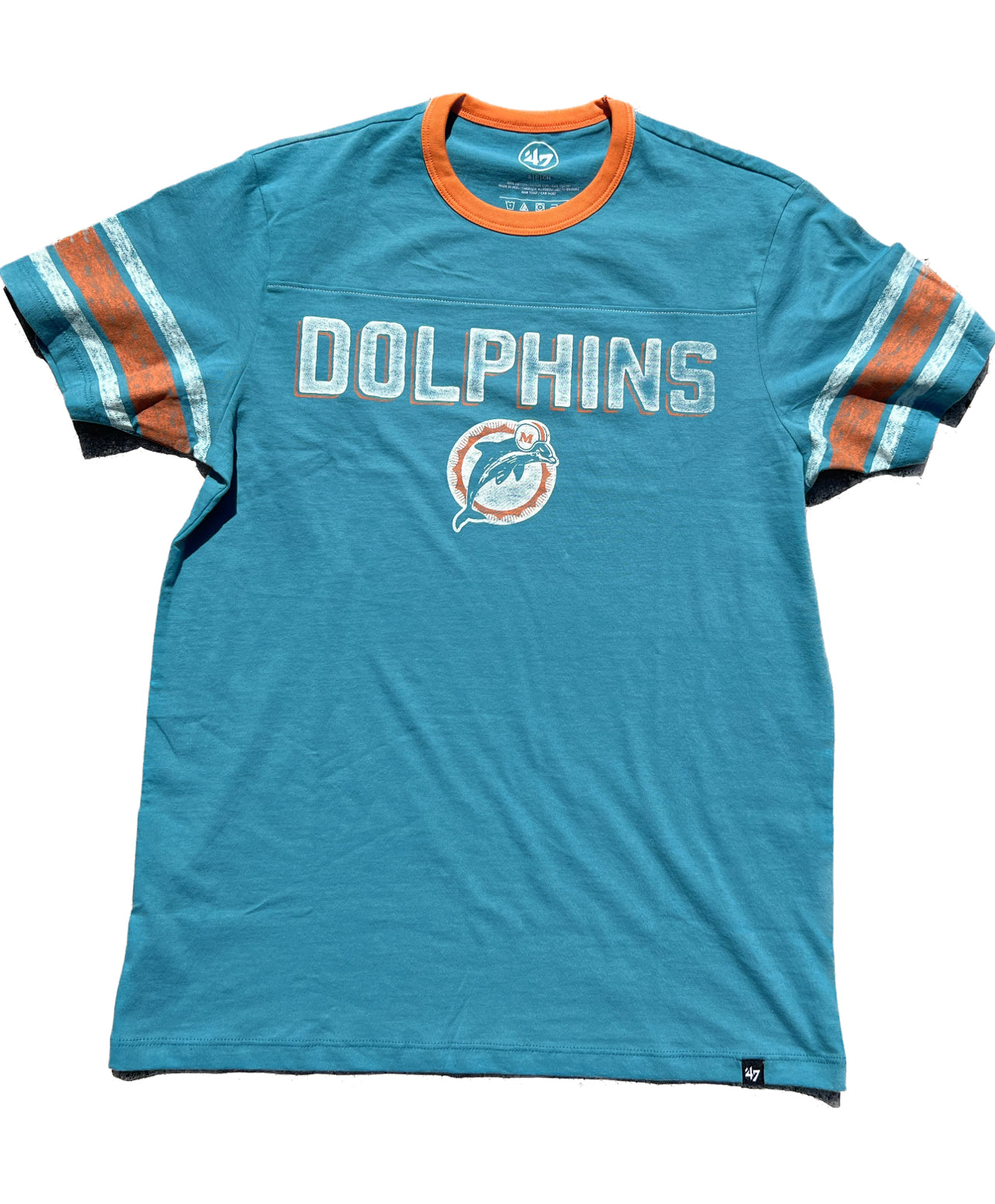 Miami Dolphins '47 Brand Legacy Oceanic Over Pass T-Shirt - Teal / Aqu