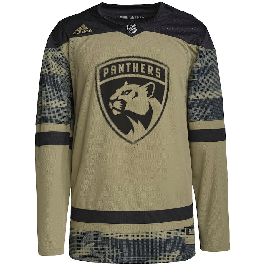 Florida Panthers Adidas Camo Military Appreciation Team Jersey 52 (L)