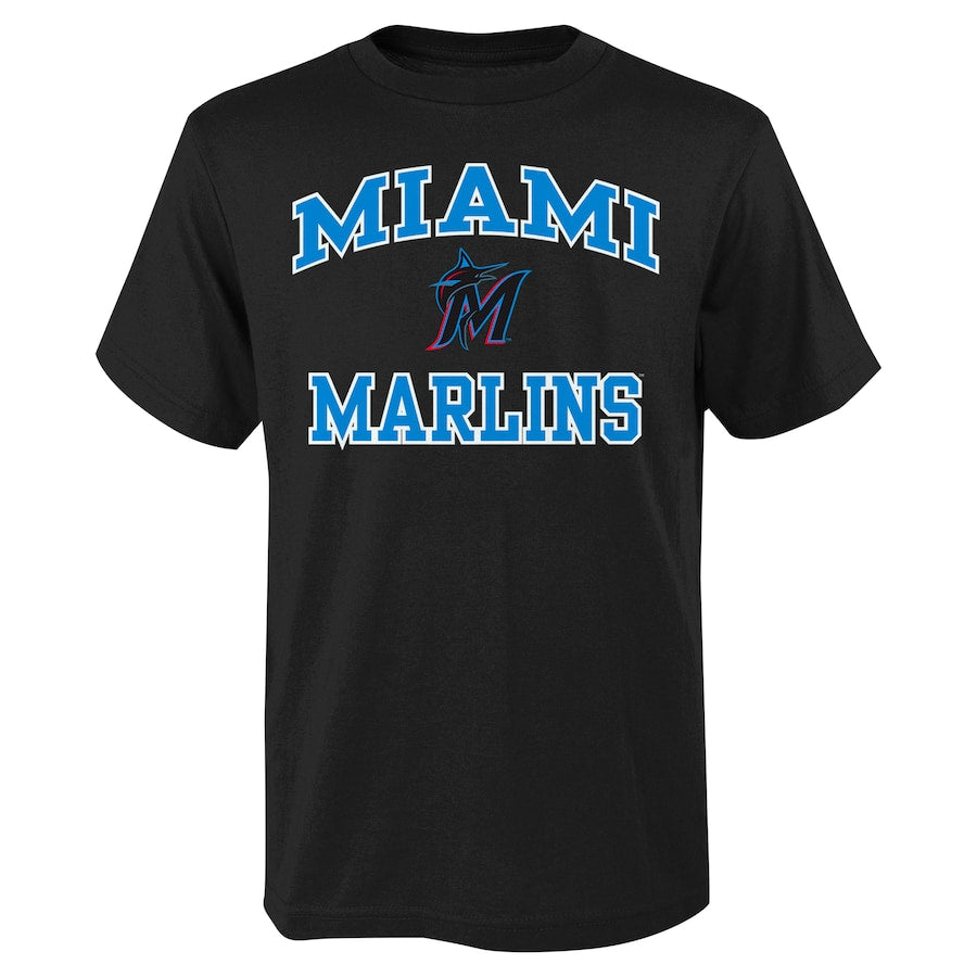 Miami Marlins Youth Heart and Soul T Shirt Black