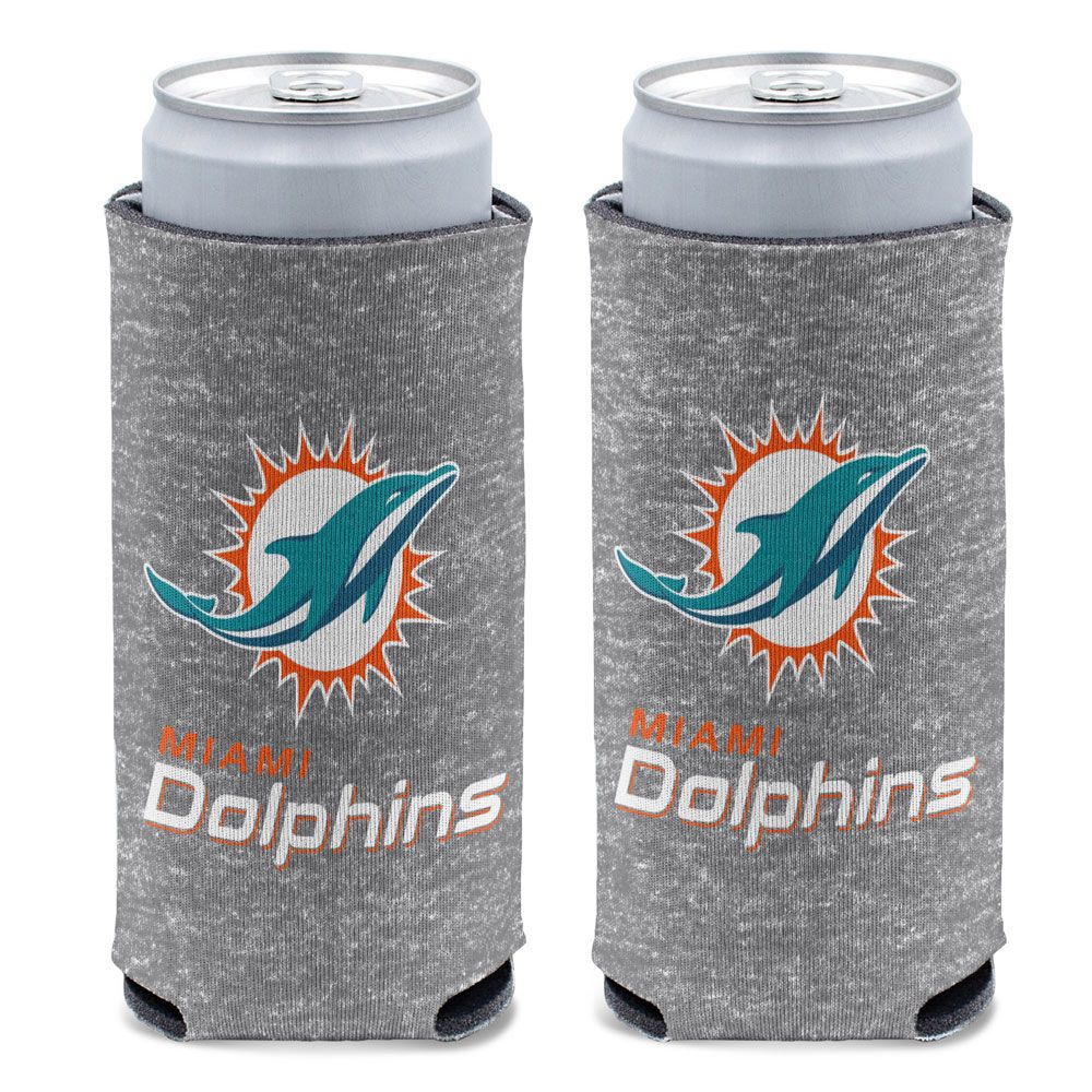 Miami Dolphins Tie-Dye 2-Sided Slim Can Cooler