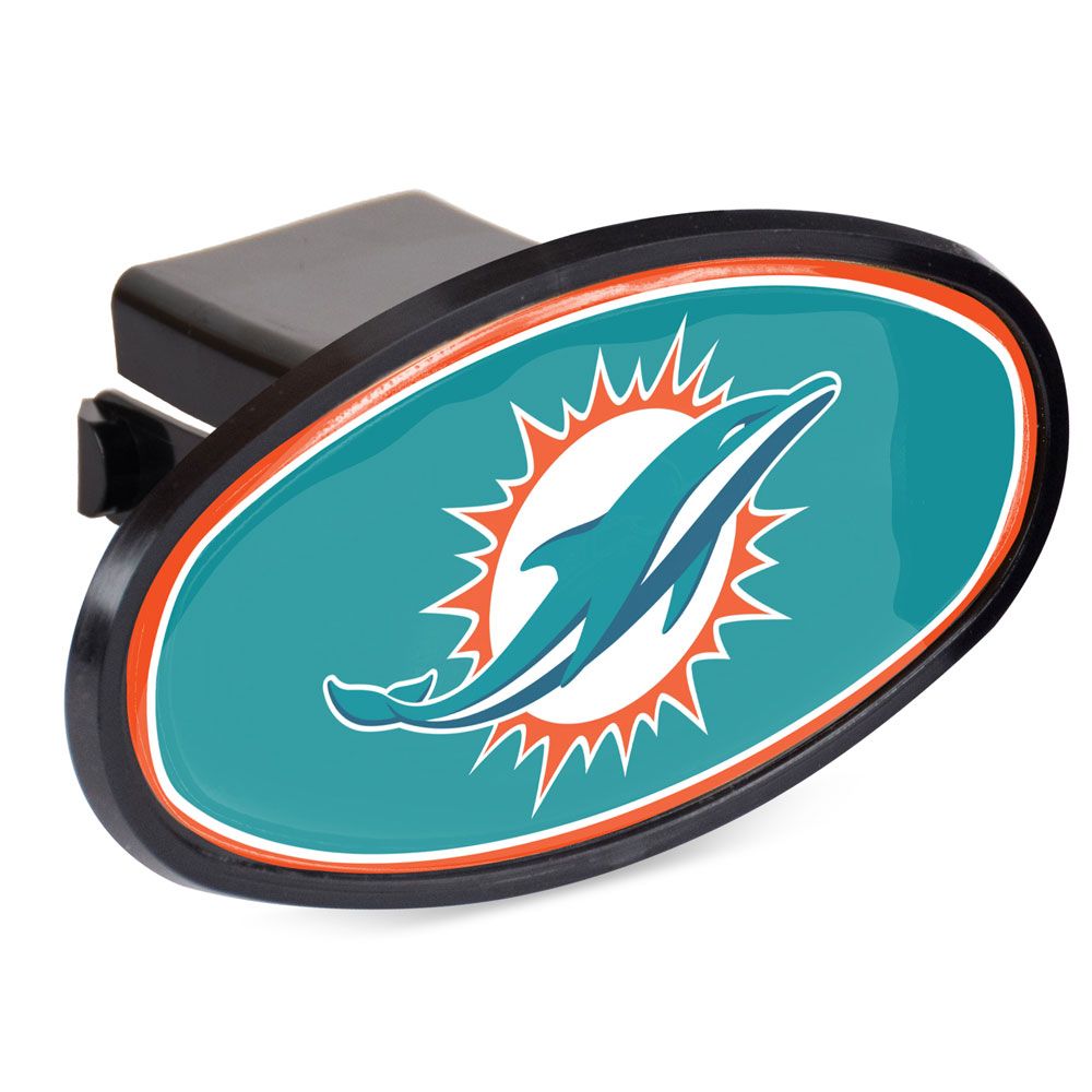 Miami Dolphins Black Color Hitch Cover