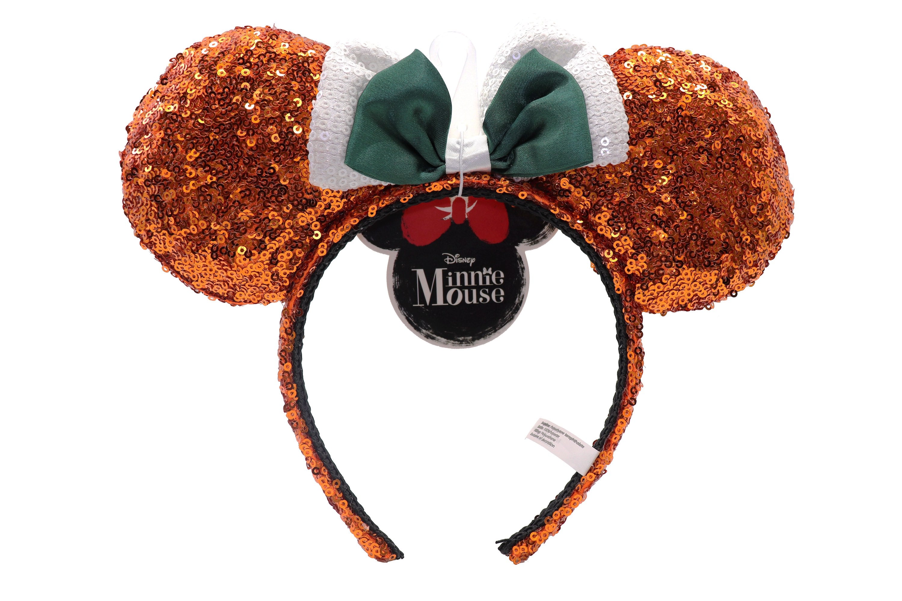 Minnie Mouse Orange Ears Headband For Adults