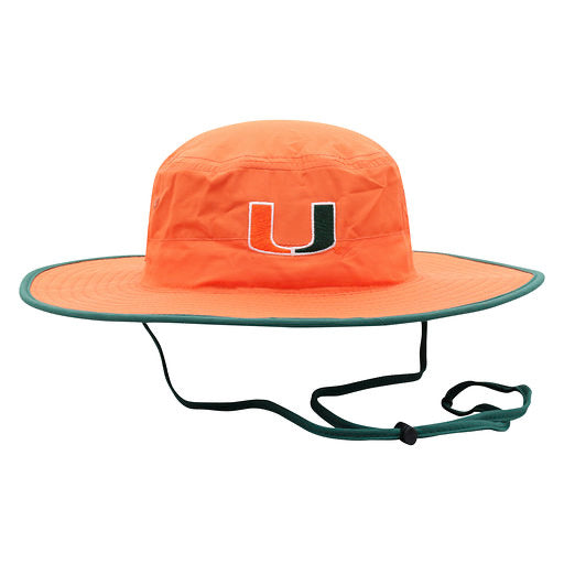 Men's Top of The World Miami Hurricanes Black on Black Fitted Hat