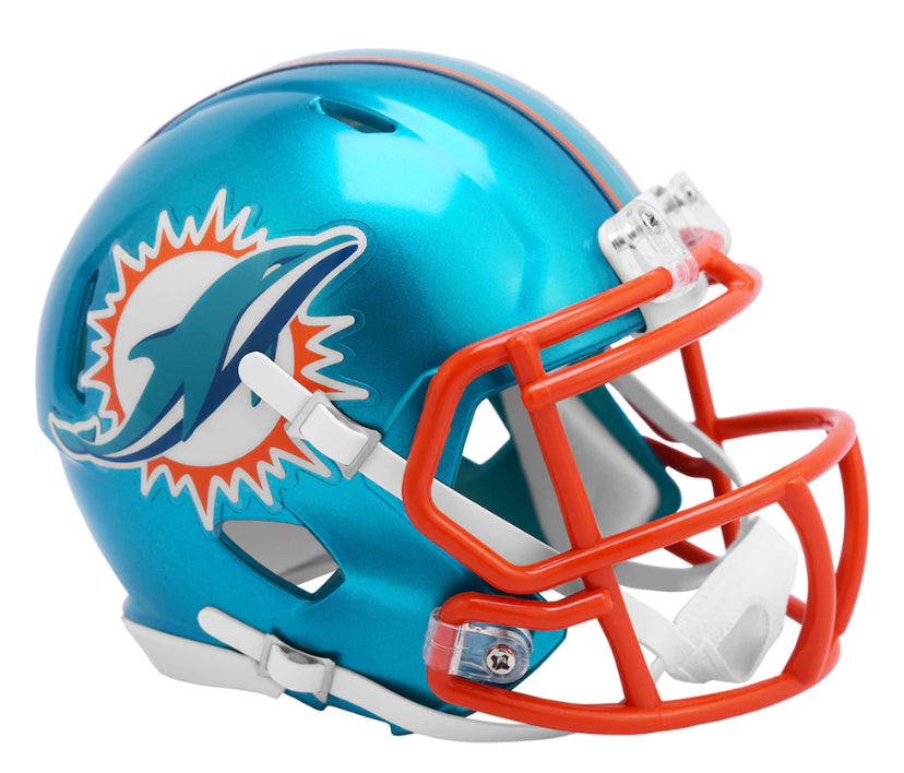 Dolphins Miami Vice Alternate Would you want to see the Phins rock these  once a year? NFL Alternate Helmets, Part 9 #Tua #Miami…