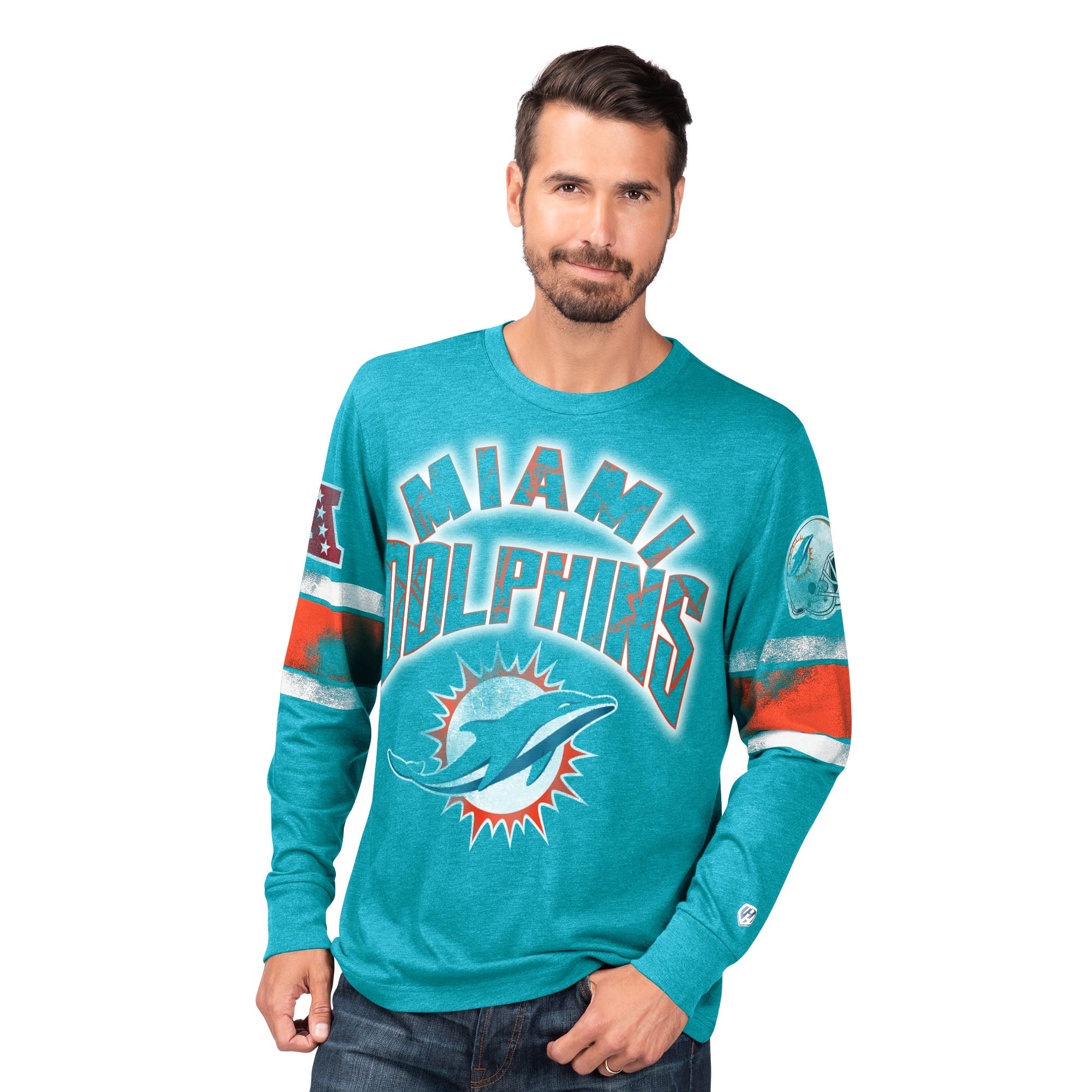 Miami dolphins long sleeve hotsell t shirt