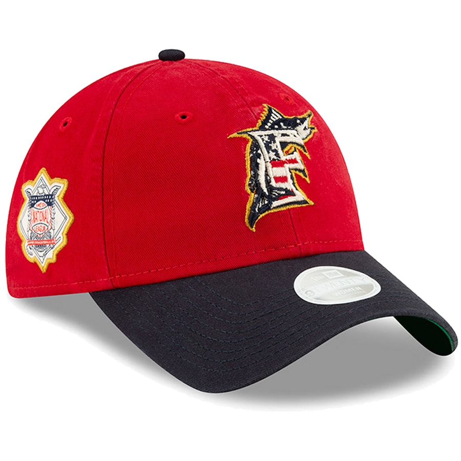 Miami Marlins '47 Bering Cuffed Knit Hat with Pom - Black