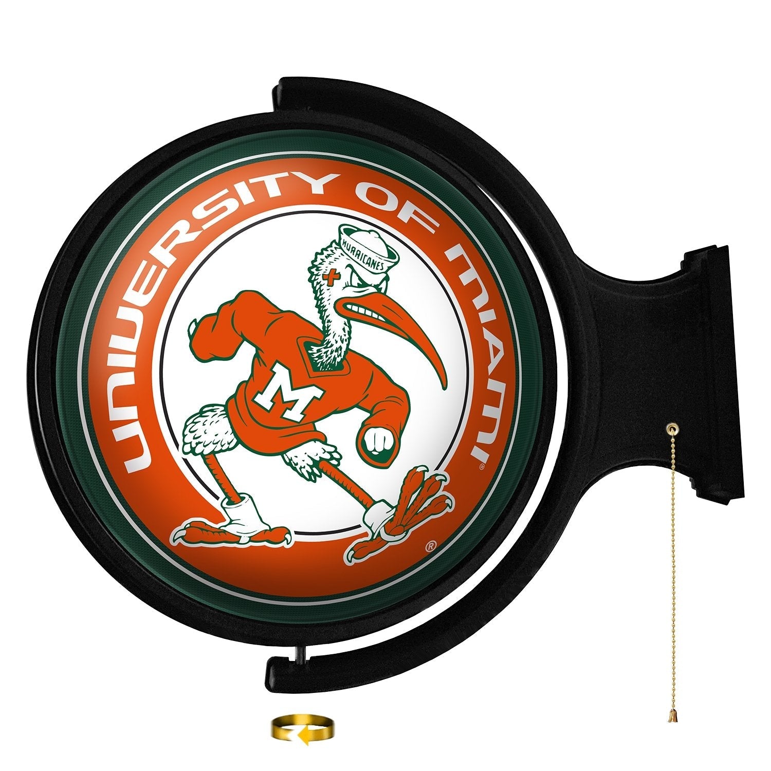 Miami Dolphins 23 LED Retro Logo Round Wall Sign