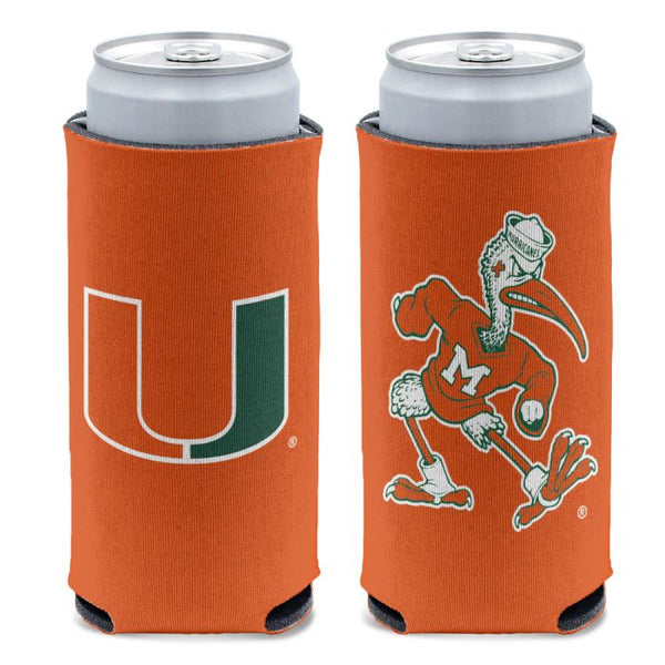 Miami Hurricanes 12 oz Tie-Dye Slim Can Koozie Tumbler