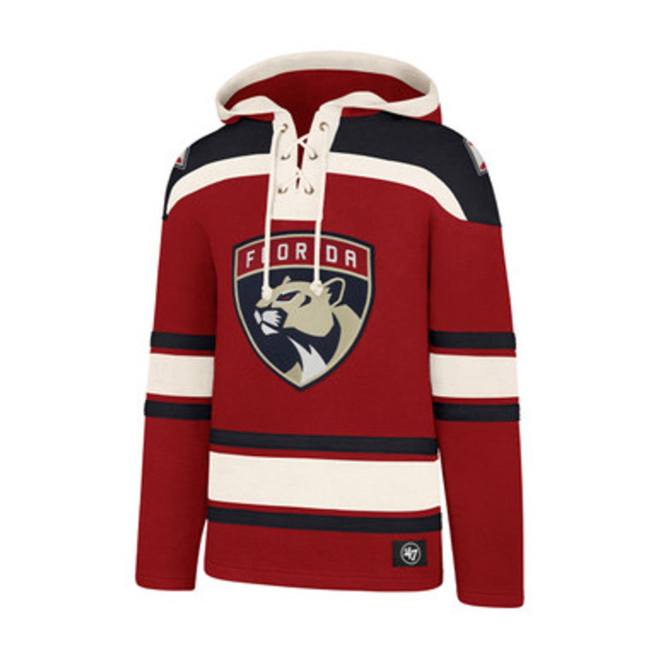 Florida Panthers '47 Brand Red Superior Lacer Hoodie - Red