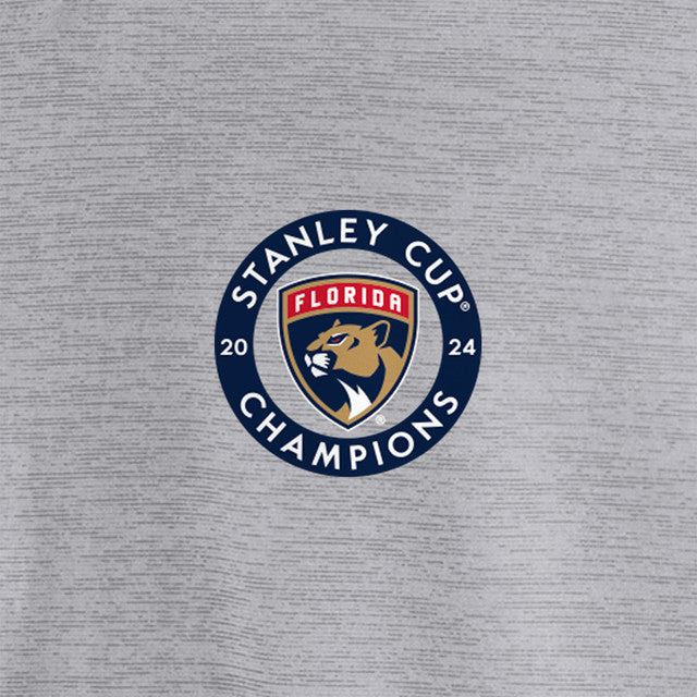 Florida Panthers 2024 Stanley Cup Champions Men's Slate Polo - Slate Grey