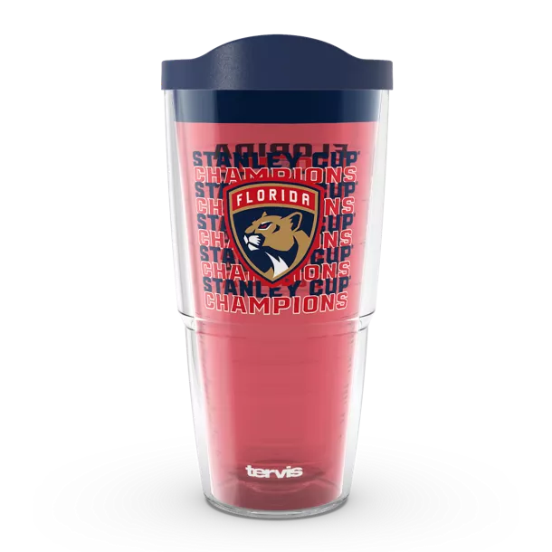 Florida Panthers Tervis Stanley Cup Champions Clear Traditional Cup w/ Lid - 24 oz