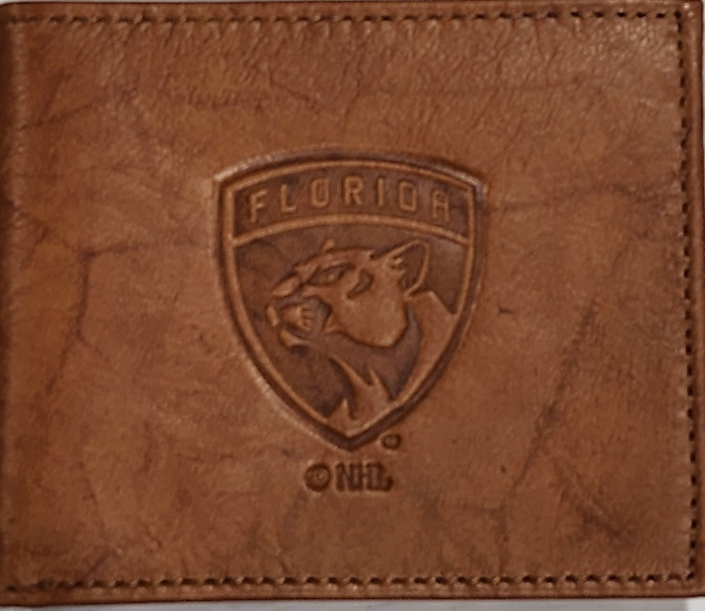 Florida Panthers Leather Billfold Wallet