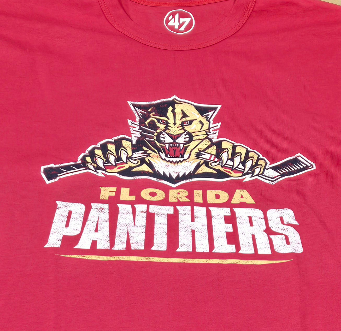 Florida Panthers 47 Brand Vintage Racer Red Premier Franklin T-Shirt - Red