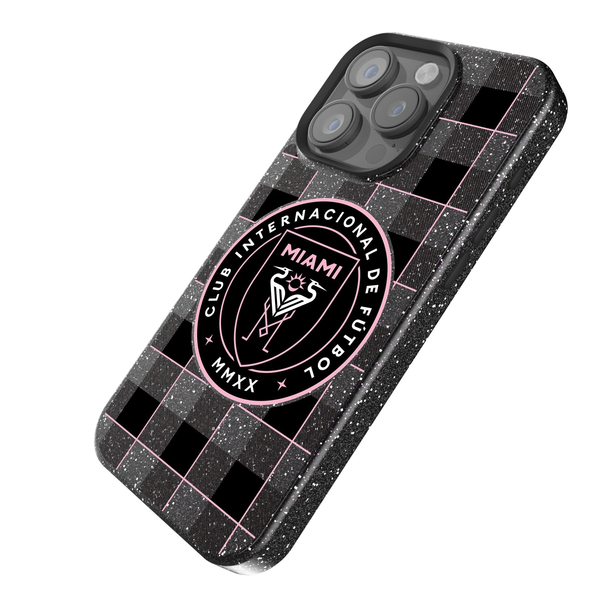 Inter Miami CF  Plaid Bling Phone Case