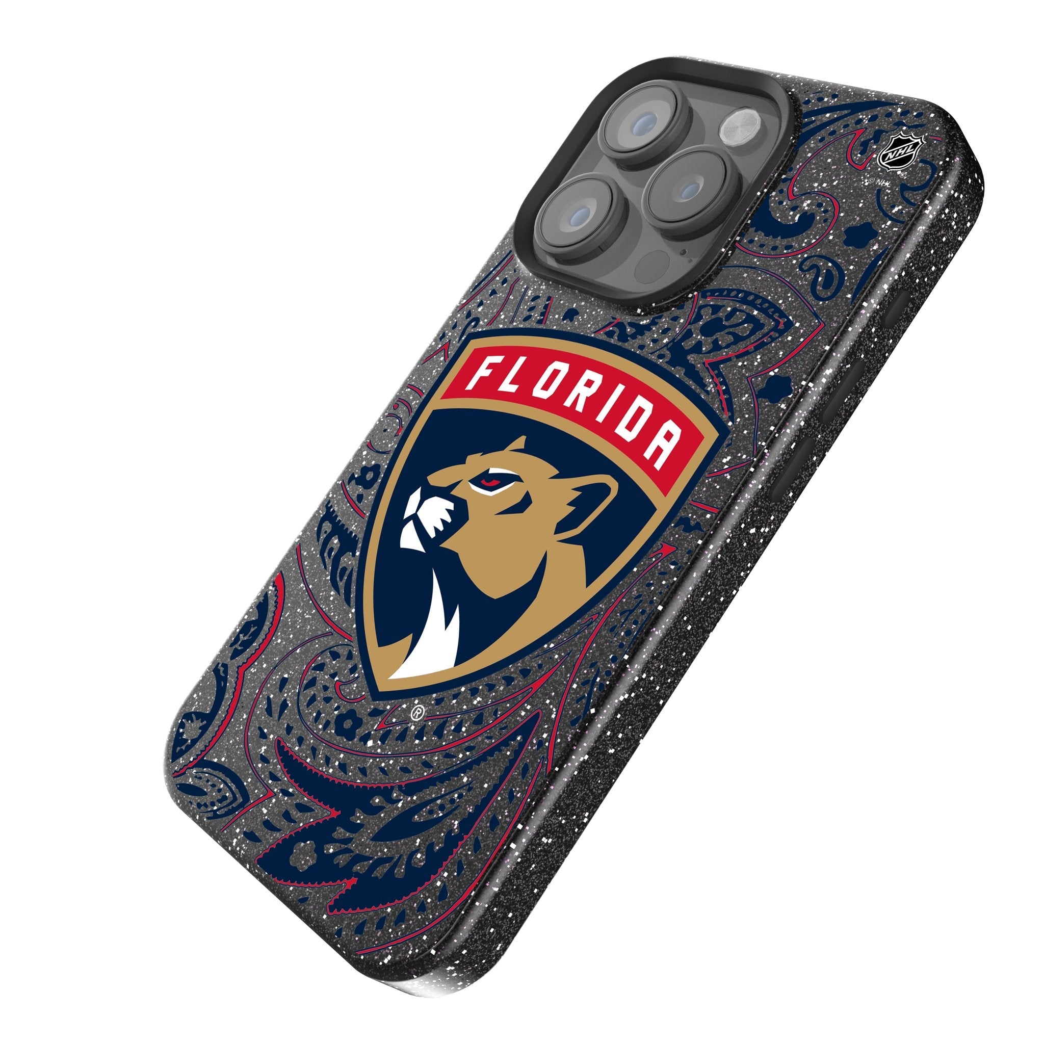 Florida Panthers Paisley Bling Phone Case