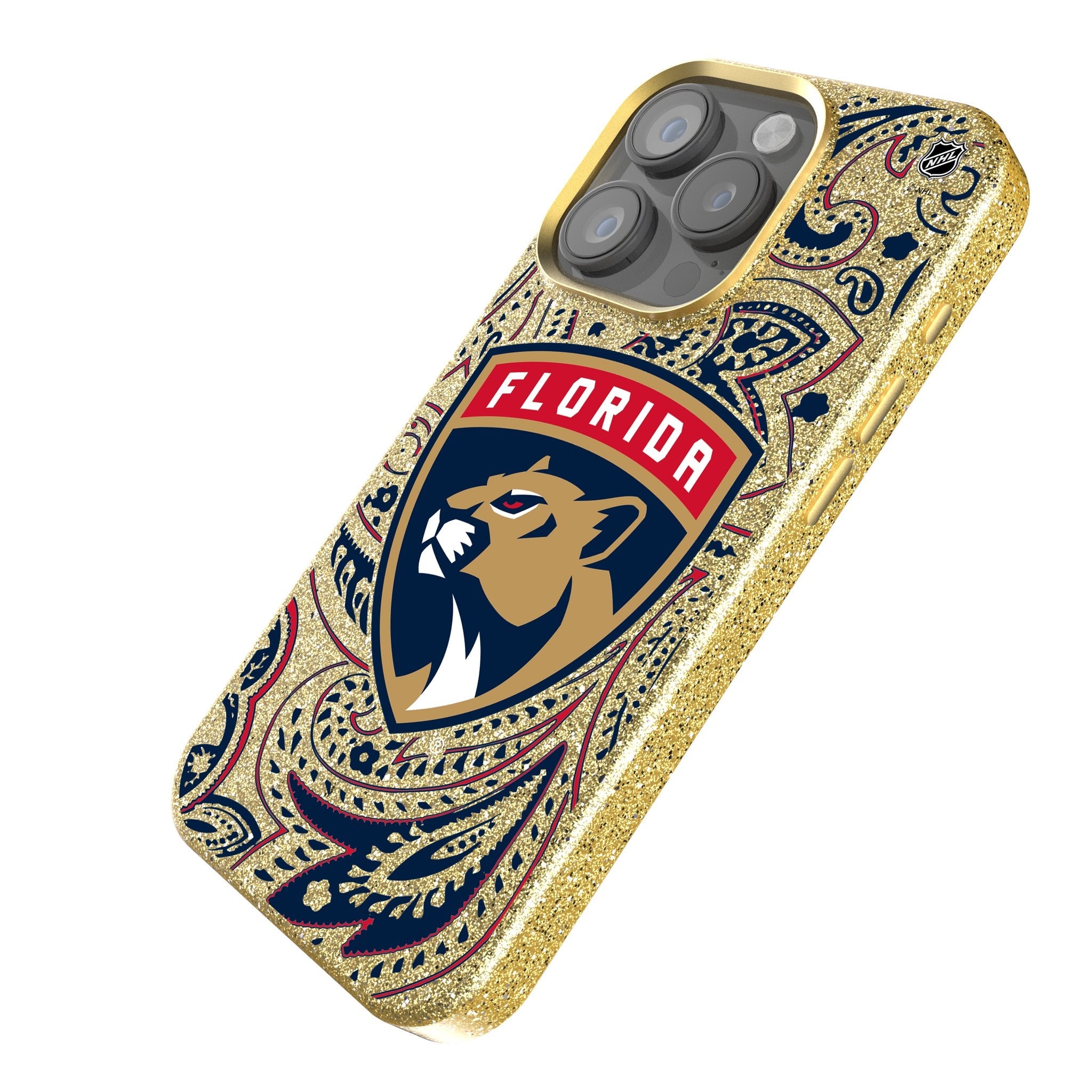 Florida Panthers Paisley Bling Phone Case