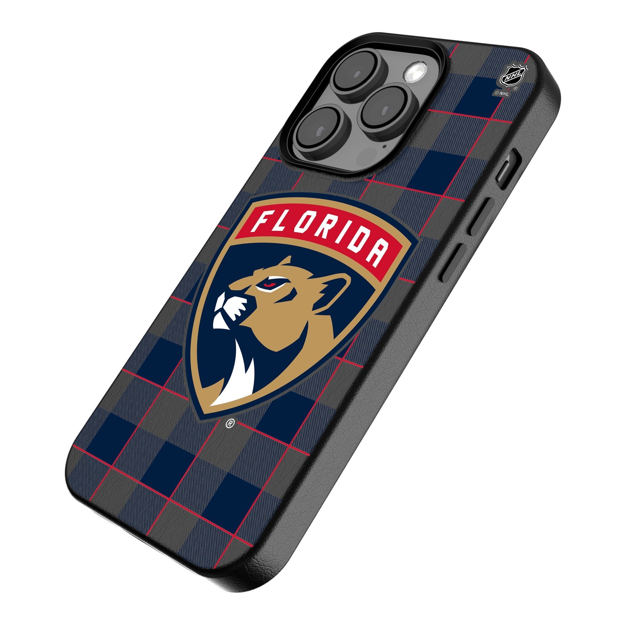 Florida Panthers Plaid MagSafe Compatible Phone Case