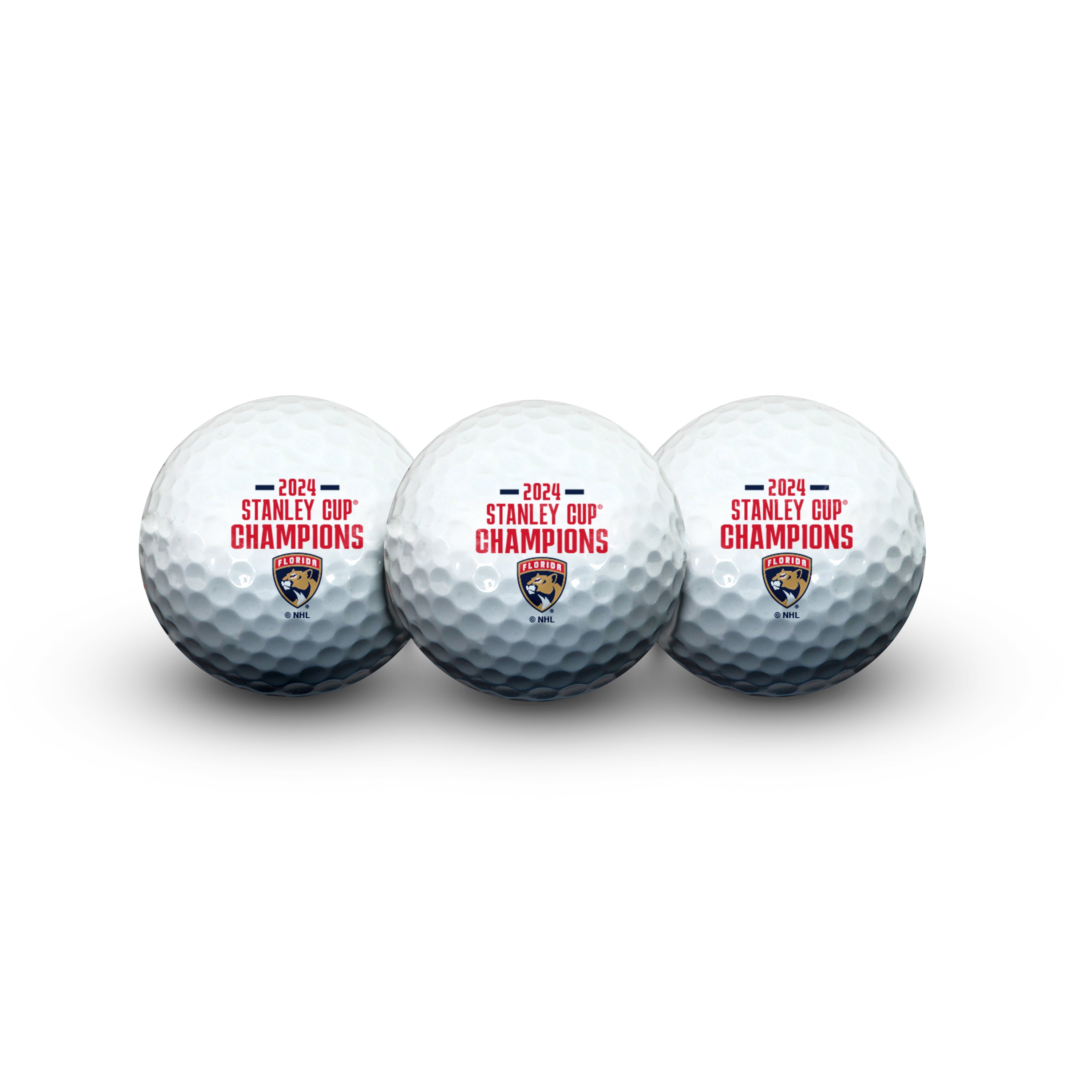 Florida Panthers 2024 Stanley Cup Champions Golf Ball Set - 3-Pack
