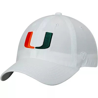 Miami Hurricanes Fitted Baseball Hat- Cream – allCanes