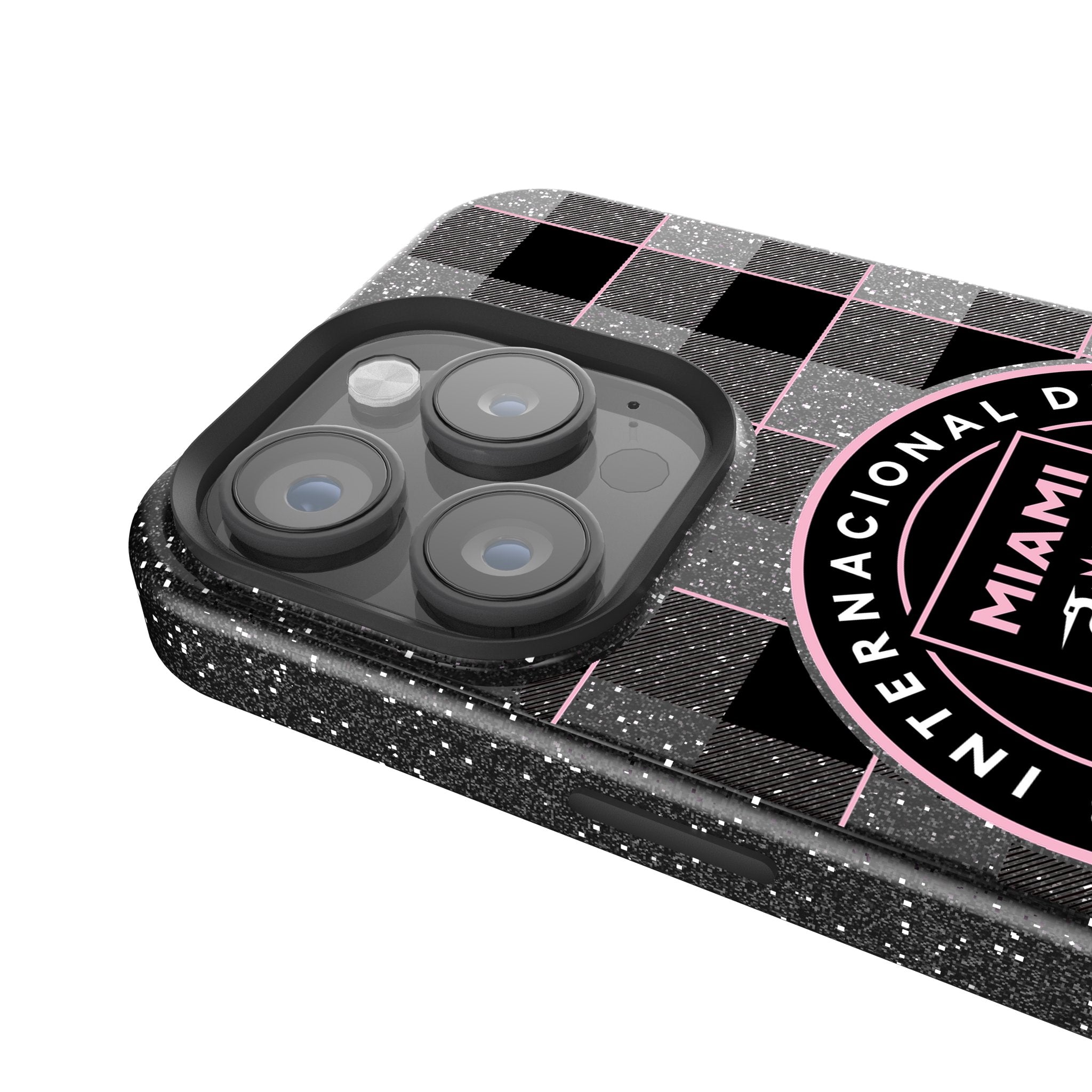 Inter Miami CF  Plaid Bling Phone Case