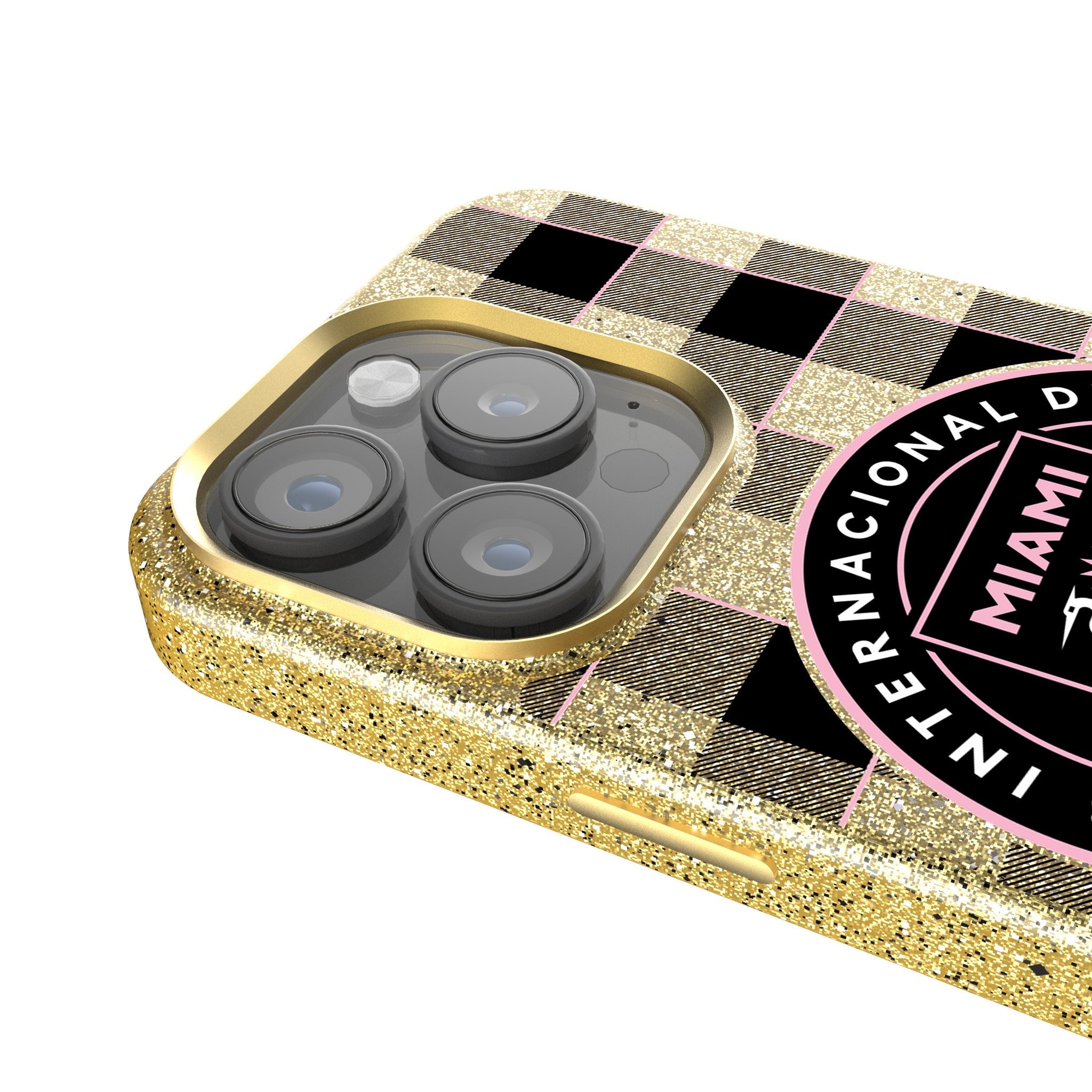 Inter Miami CF  Plaid Bling Phone Case