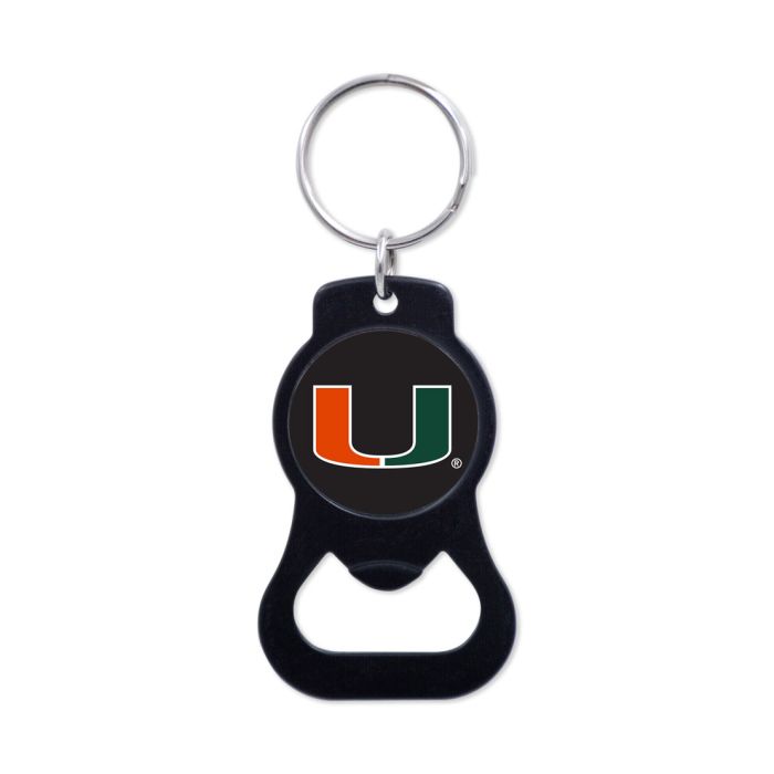 Miami Hurricanes Wincraft Bottle Opener Keychain - Black