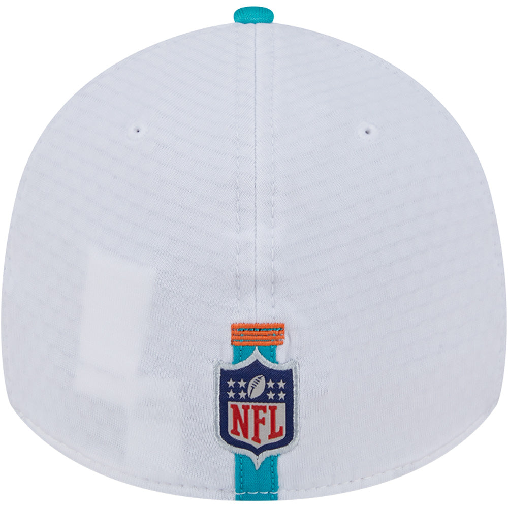 Miami Dolphins New Era 39Thirty Child-Youth Classic Fitted Hat - White/Aqua