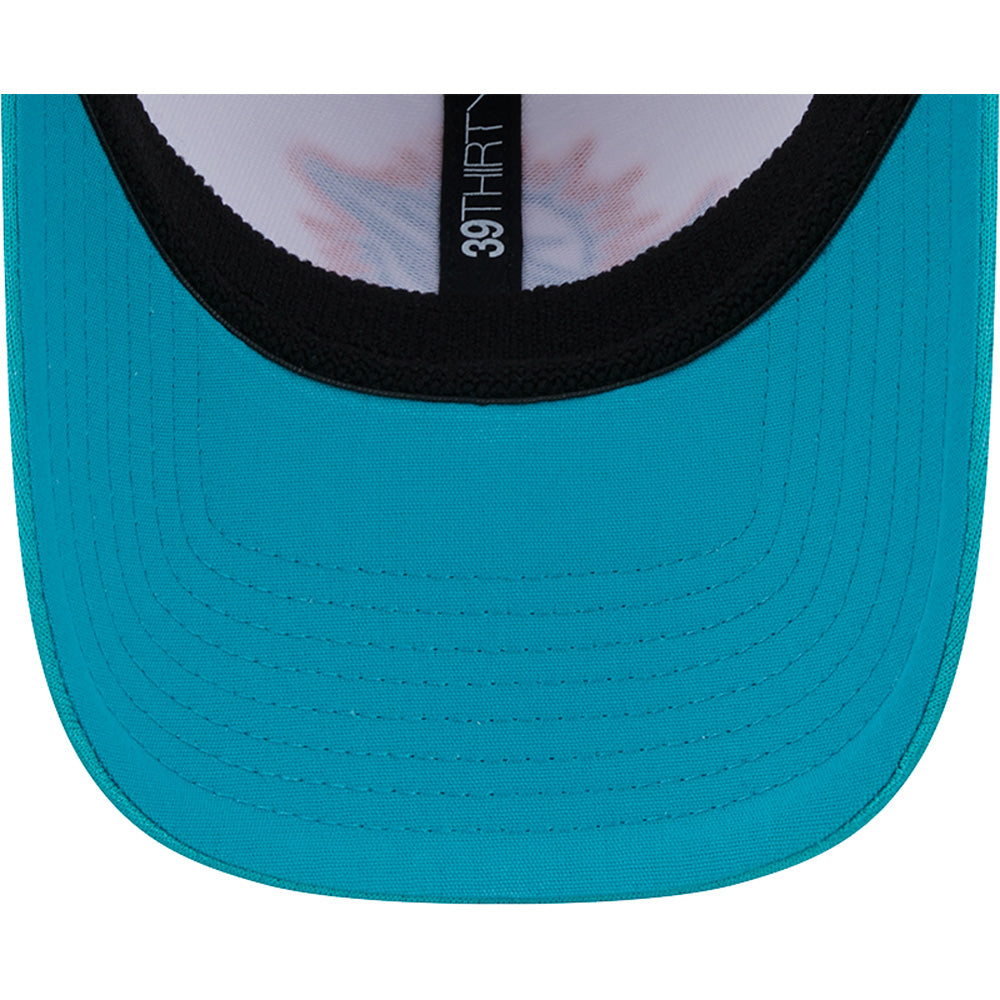 Miami Dolphins New Era 39Thirty Child-Youth Classic Fitted Hat - White/Aqua