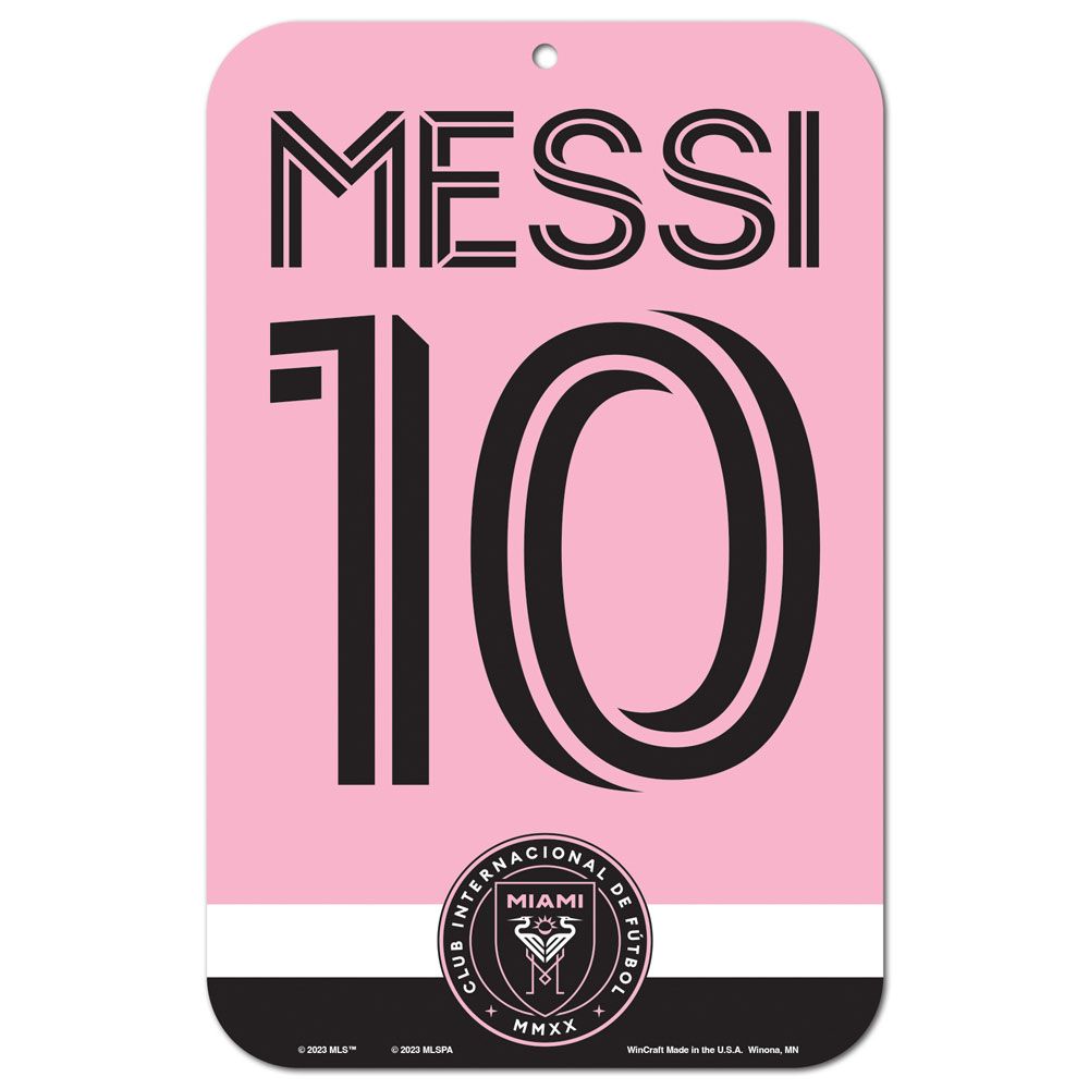 Lionel Messi MLS Inter Miami CF Street Sign - 11" x 17"