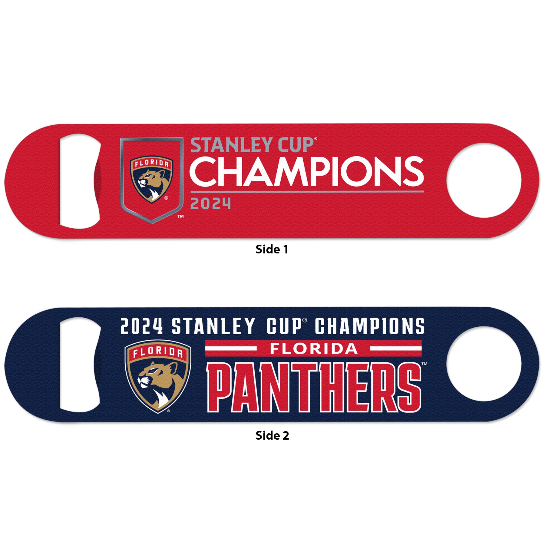 Florida Panthers 2024 Stanley Cup Champions Bottle Opener - 2 Sided