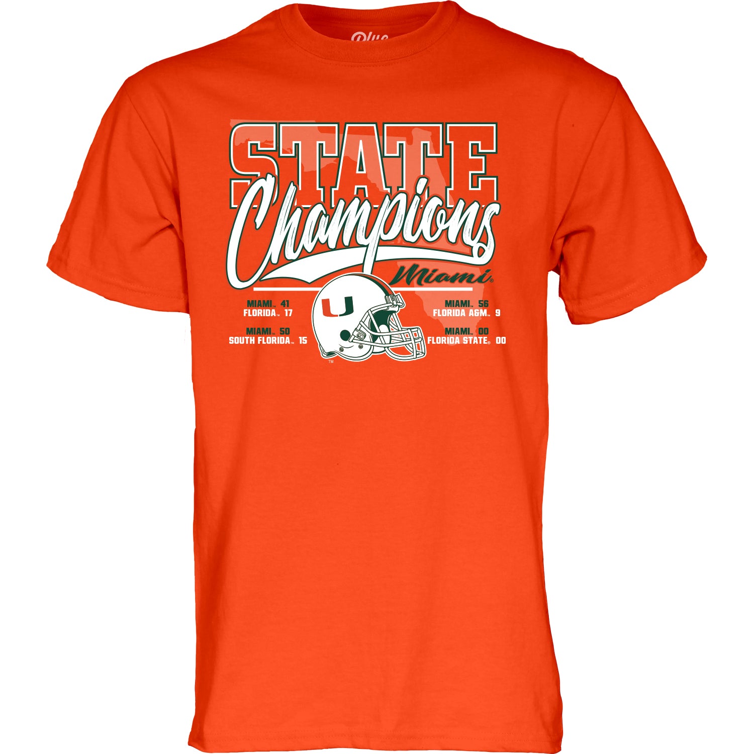 Miami Hurricanes State Champs T-Shirt - Orange