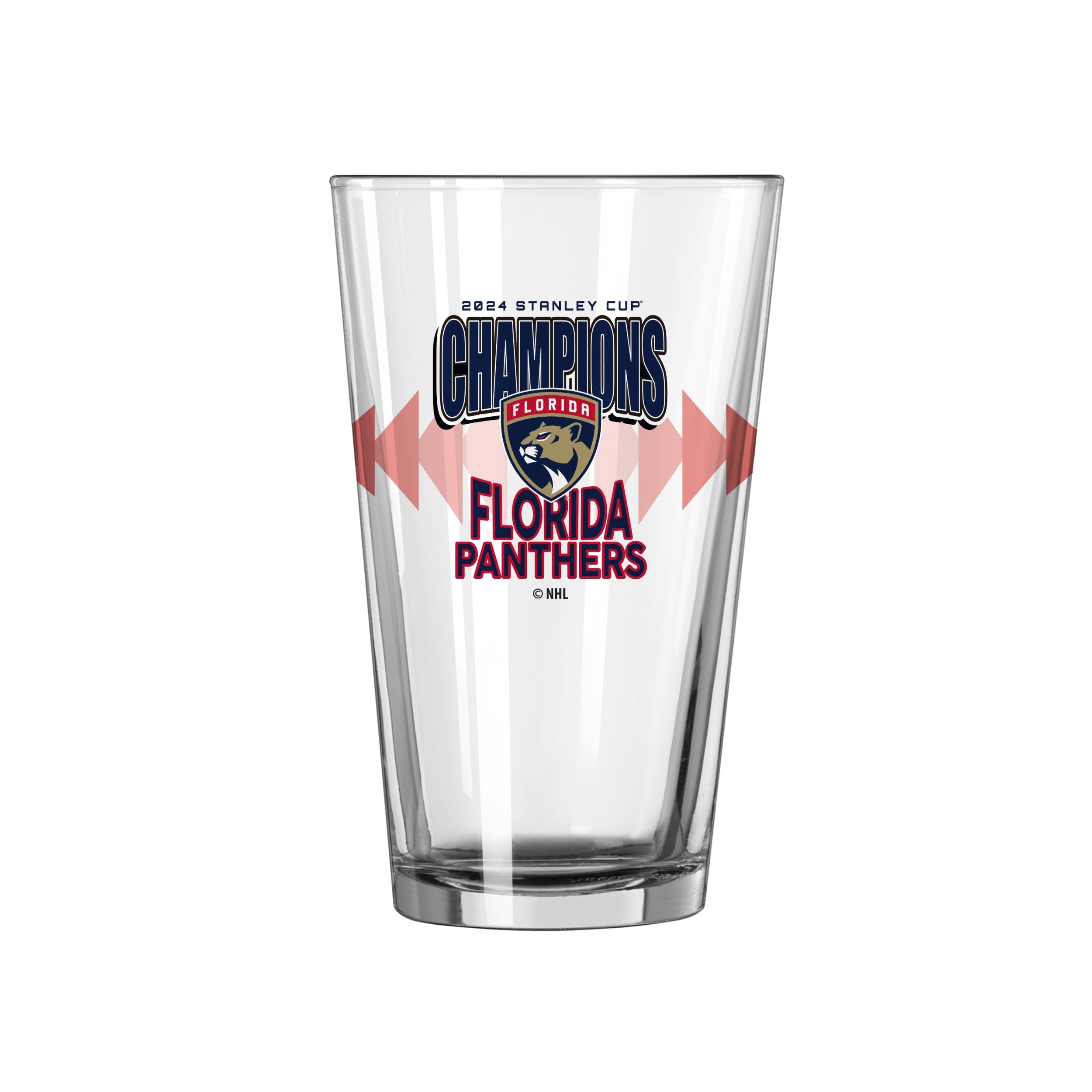 Florida Panthers 2024 Stanley Cup Champions Pint Glass - 16oz