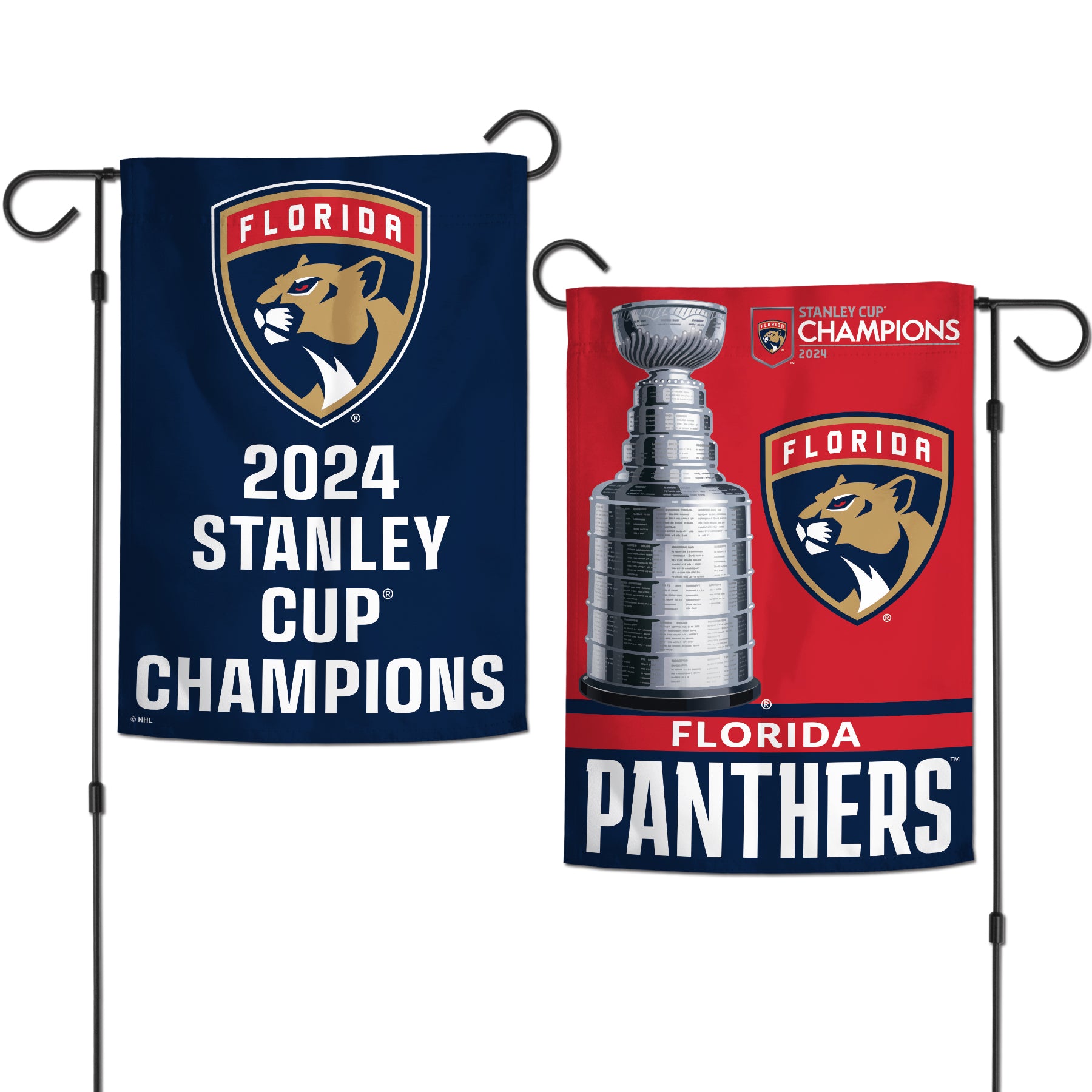 Florida Panthers 2024 Stanley Cup Champions 2-Sided Garden Flag - 12 x 18