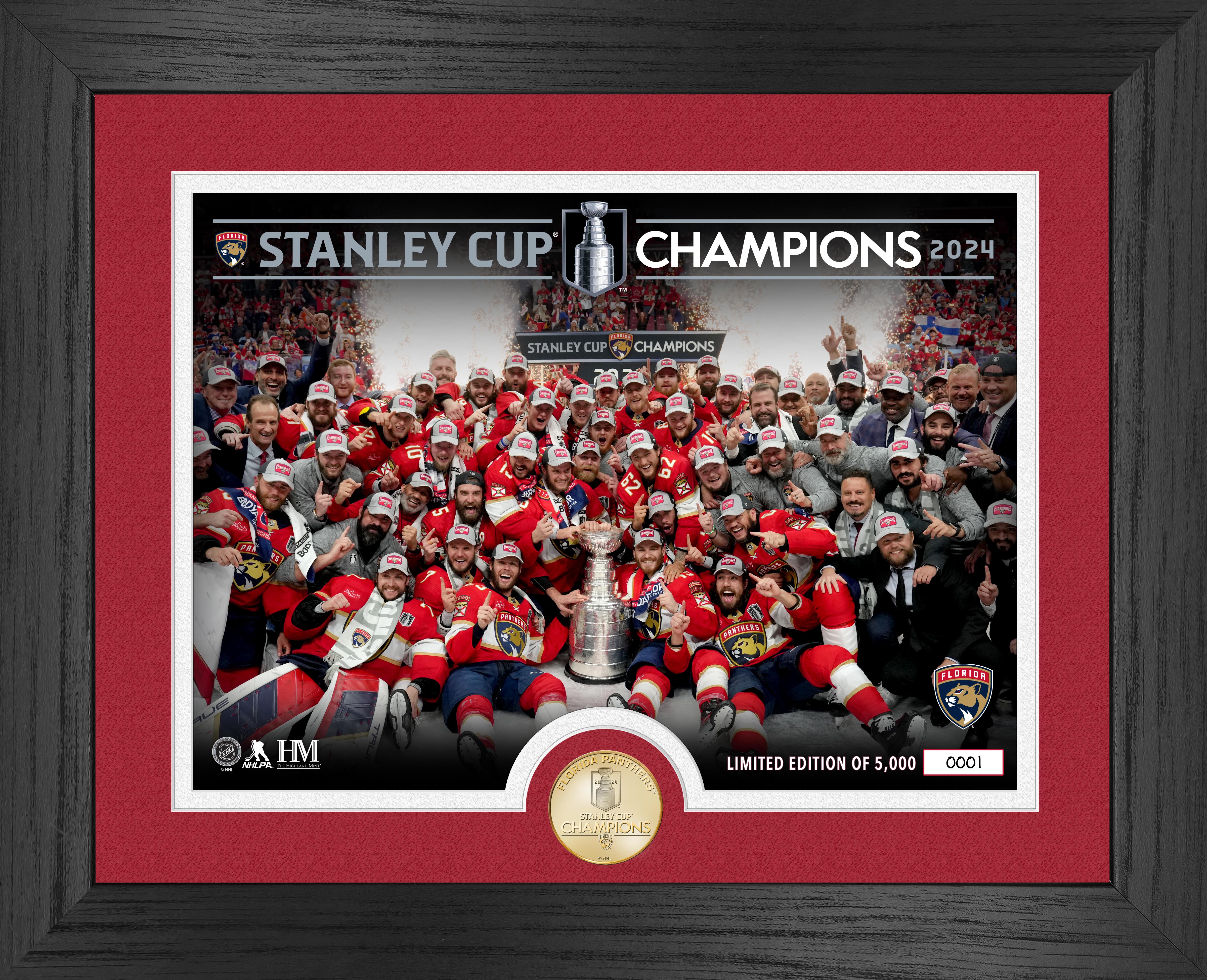 Florida Panthers 2024 Stanley Cup Champions Celebration Bronze Coin Photo Mint
