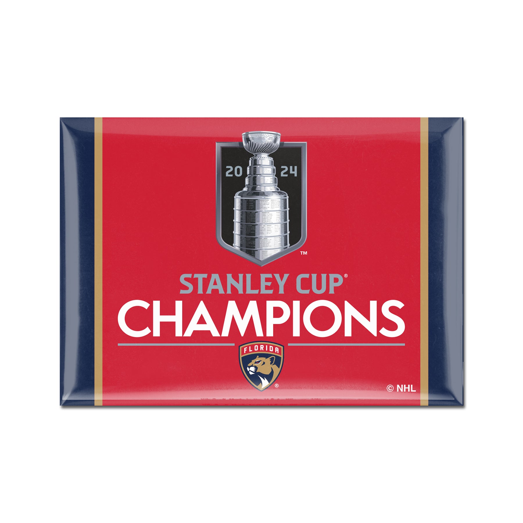Florida Panthers 2024 Stanley Cup Champions Fridge Magnet - 2.5 x 3.5
