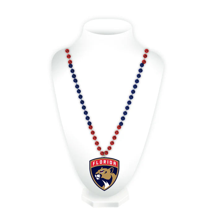 Florida Panthers Sports Beads w/Medallion