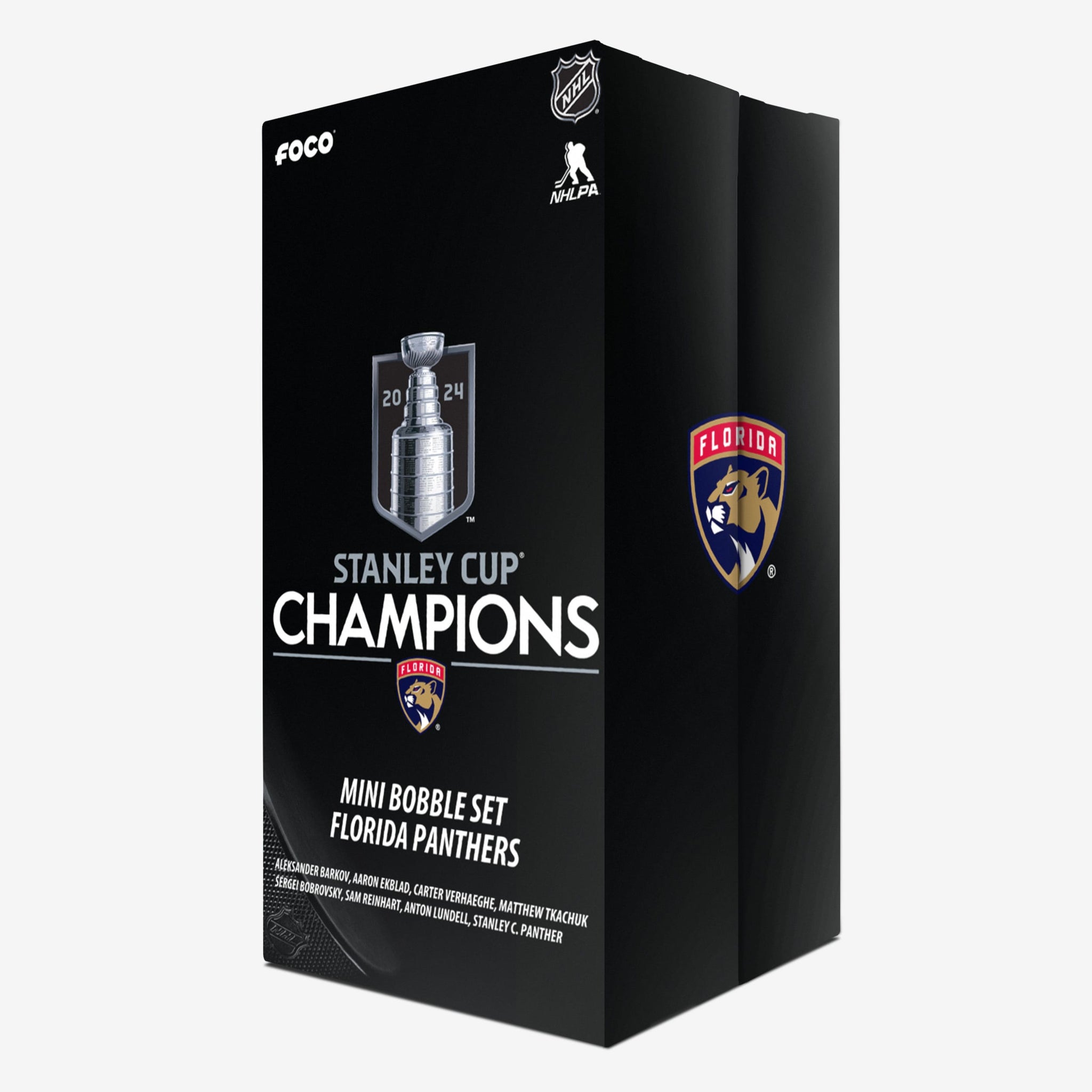 Florida Panthers 2024 Stanley Cup Champions Mini Bobblehead Box Set