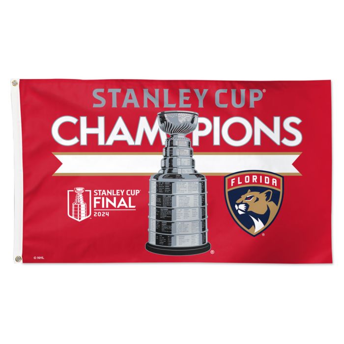 Florida Panthers 2024 Stanley Cup Champions 3 x 5 Banner Flag