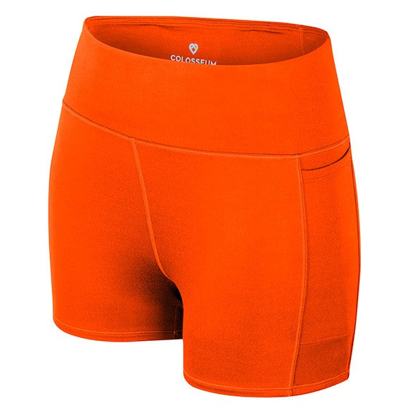 Miami Hurricanes Colosseum Women's Sorority Row Bike Shorts - Orange