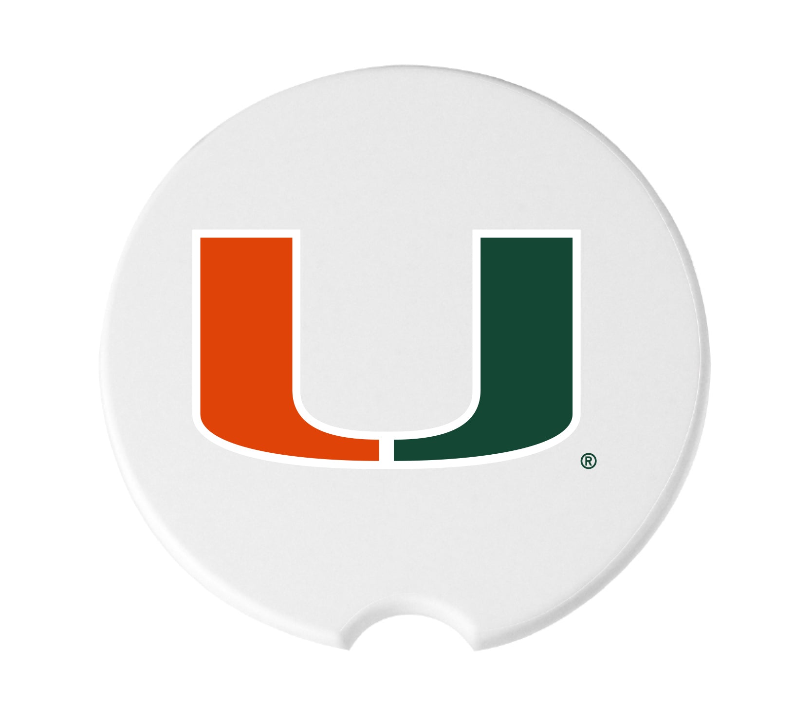 Miami Hurricanes Ceramic Car Coaster - 2-Pack