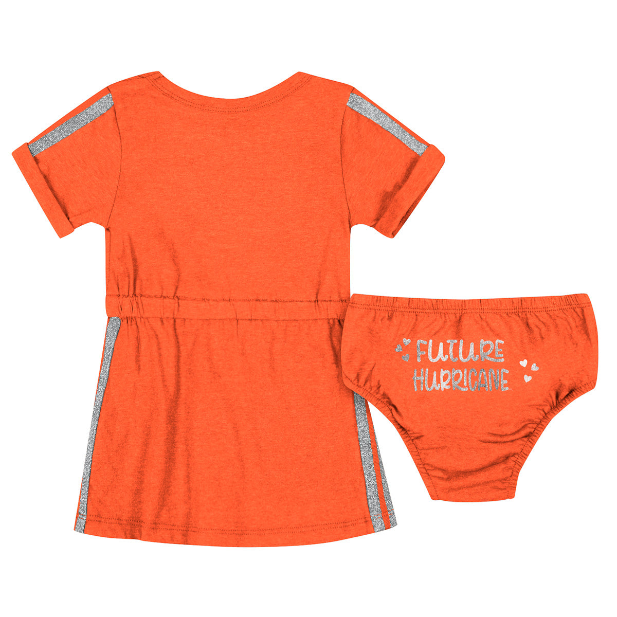 Miami Hurricanes Colosseum Infant Girls XUR Dress and Bloomer - Orange