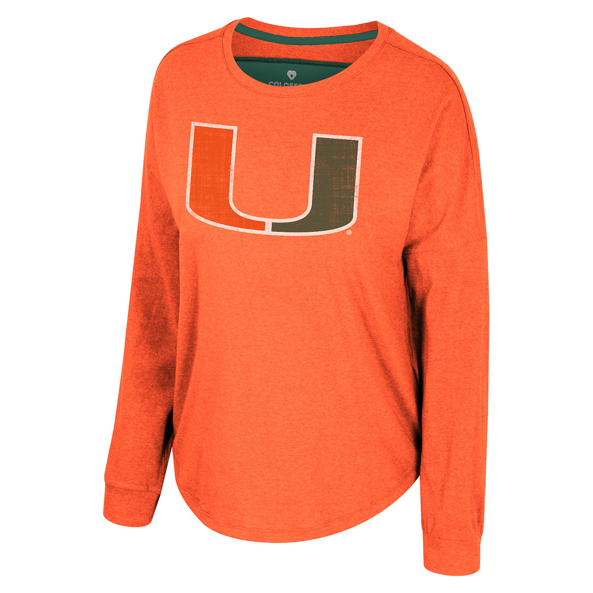 Miami Hurricanes Colosseum Women's Lovemore L/S Dolman T-Shirt - Orange