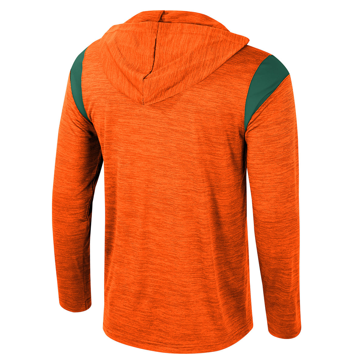 Miami Hurricanes Colosseum Men's Dozer 1/2 Hooded Windshirt - Orange