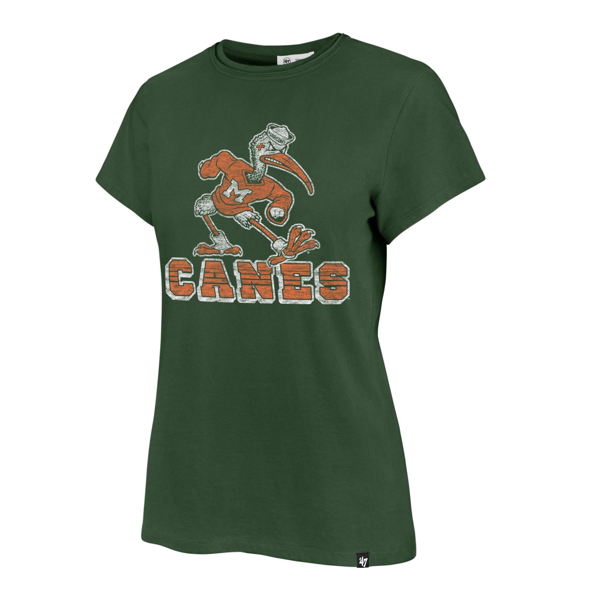 Miami Hurricanes Women's Sebastian Tone Up Frankie T-Shirt - Green