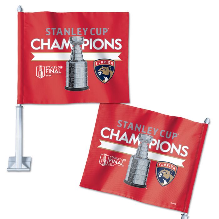 Florida Panthers 2024 Stanley Cup Champions Car Flag