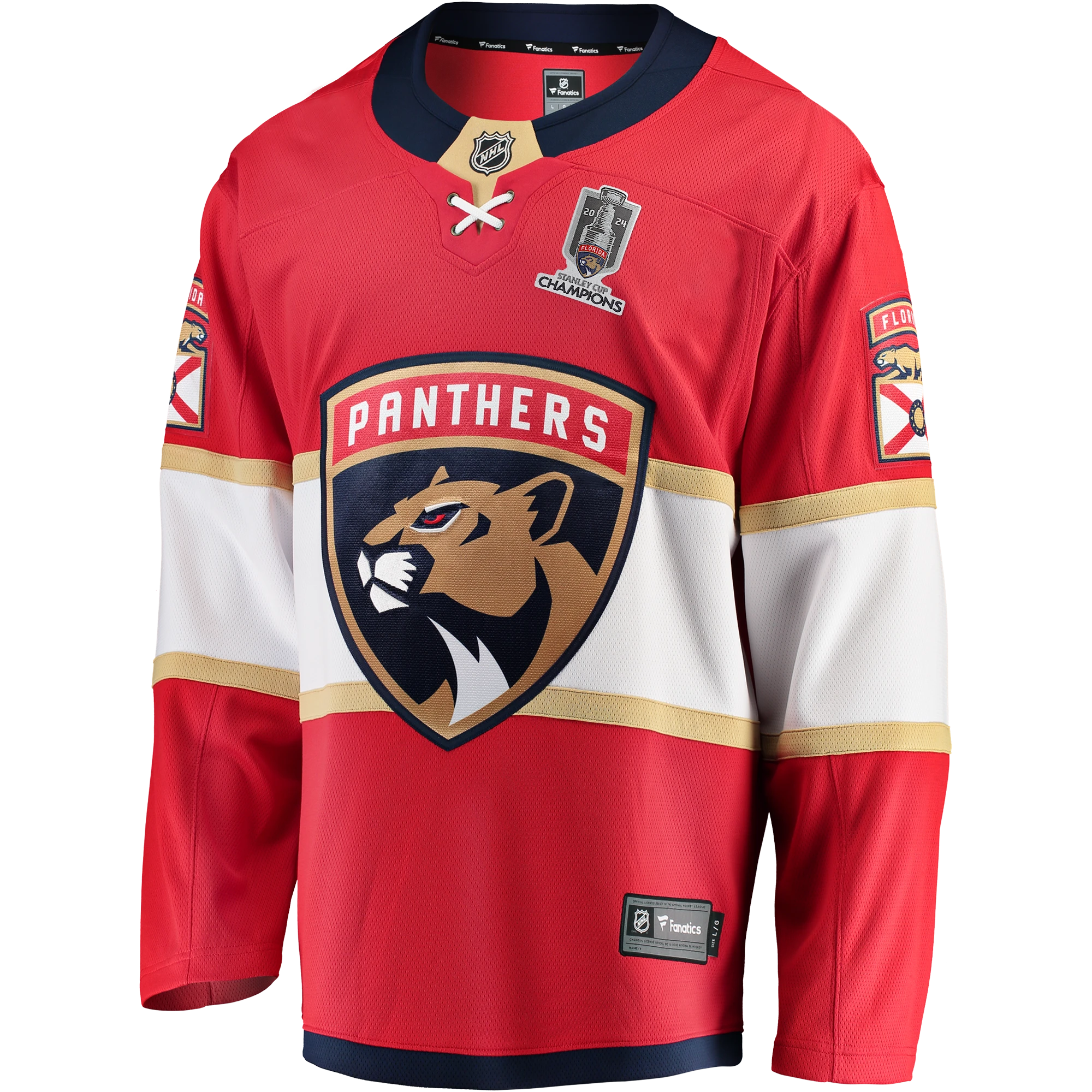 Florida Panthers Women's 2024 Stanley Cup Champions Breakaway Jersey - Red